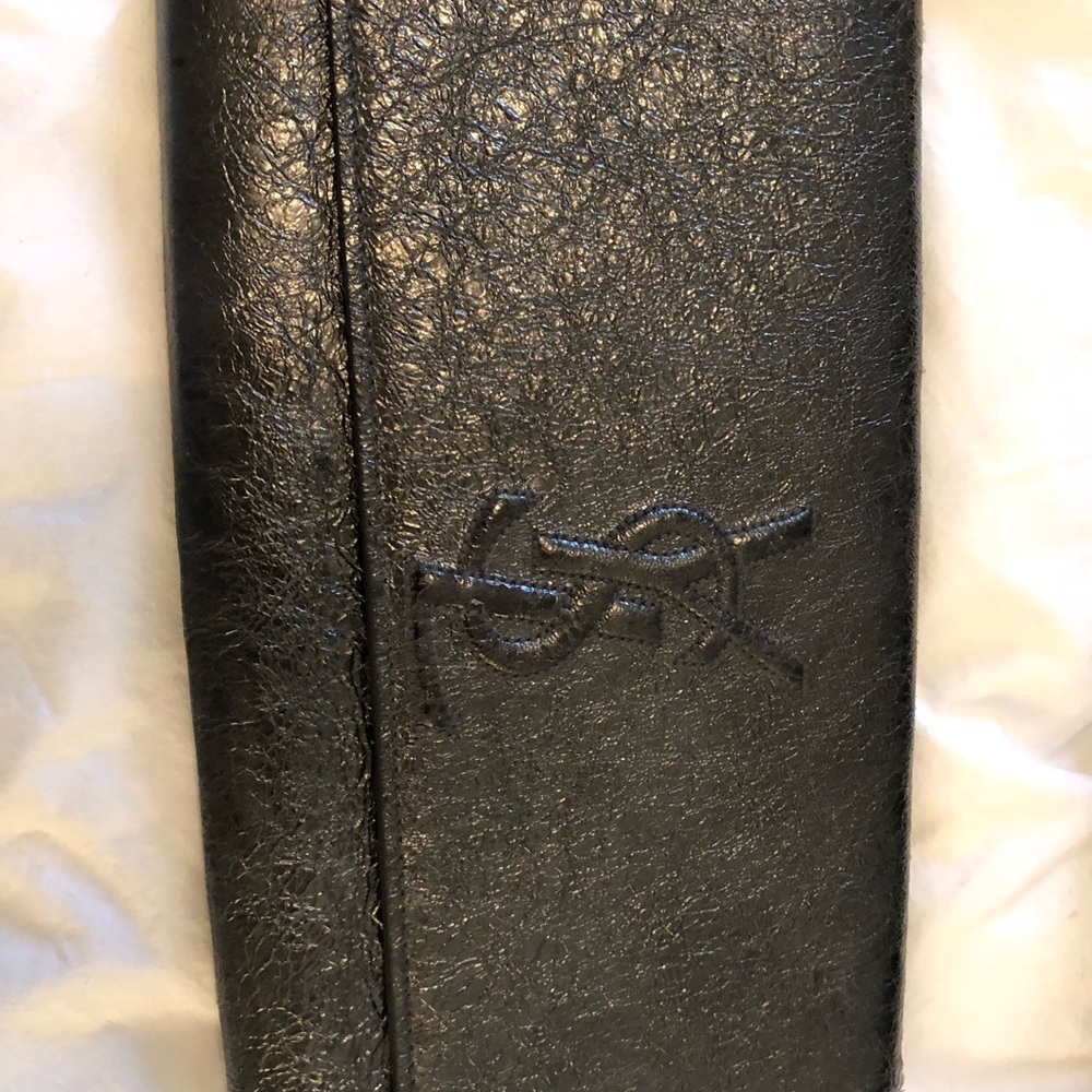 YSL Yves Saint Laurent Metallic Clutch